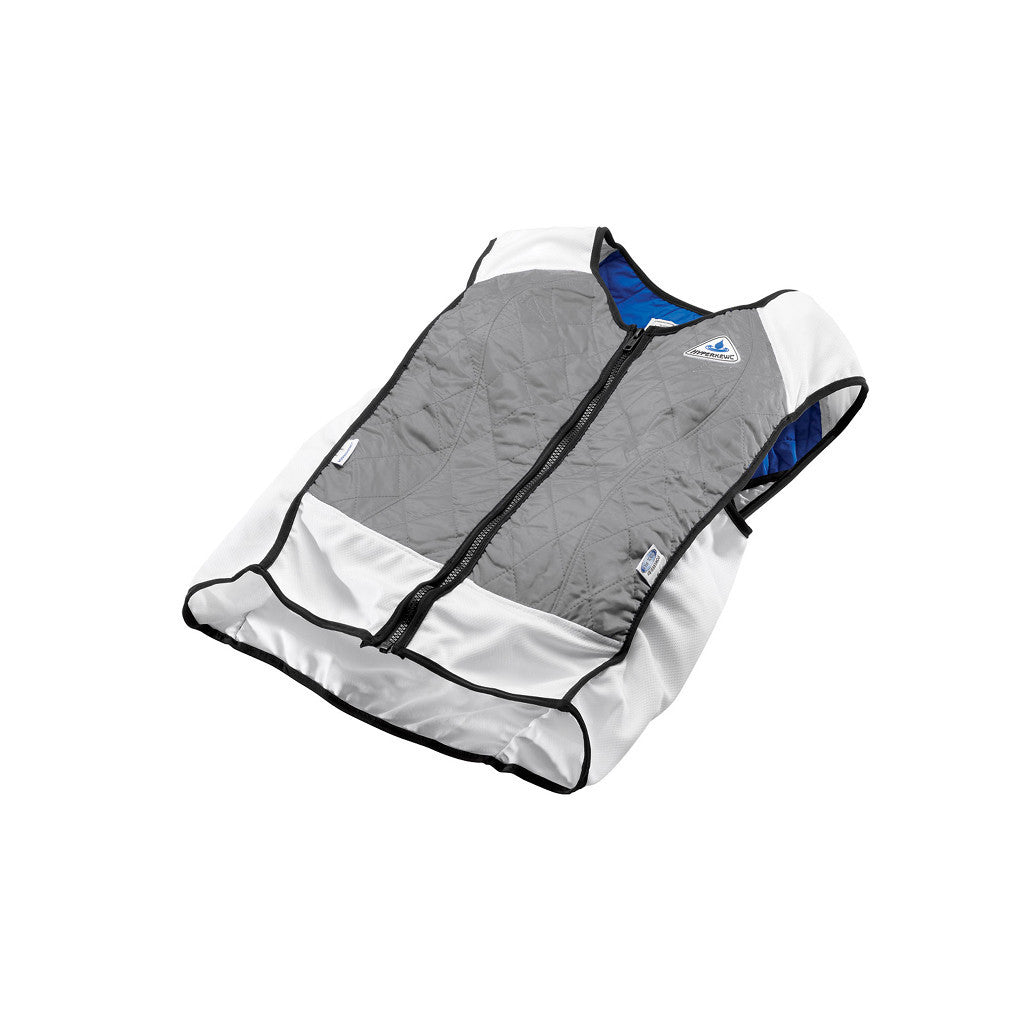 Hybrid cooling sport vest - silver