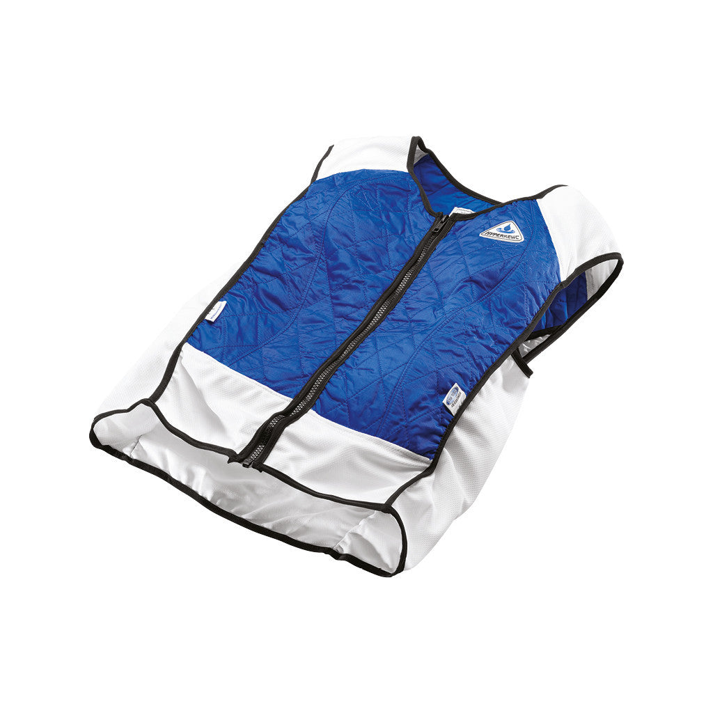 Hybrid cooling sport vest - blue
