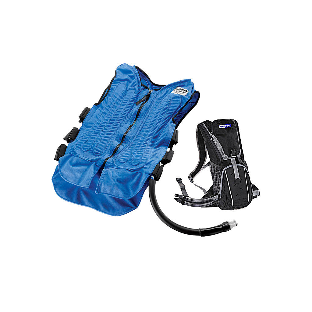 KewlFlow™ Circulatory Cooling Vest with Portable Backpack Cooler